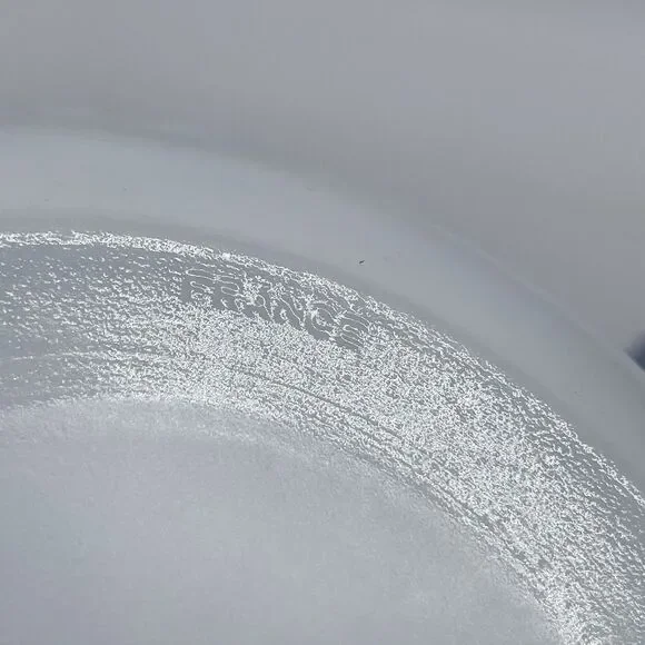 Set 4 Arcopal France HONORINE Coupe Cereal Soup Bowls 7" Blue & White Scalloped - Picture 7 of 8